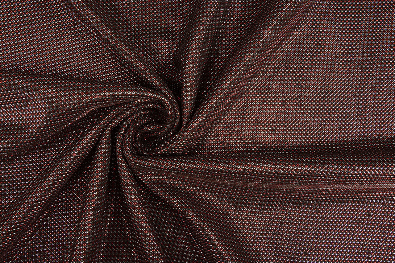 Lurex Two-Tonalità Rosso-Argento Lurex Two-Tonalità Rosso-Argento