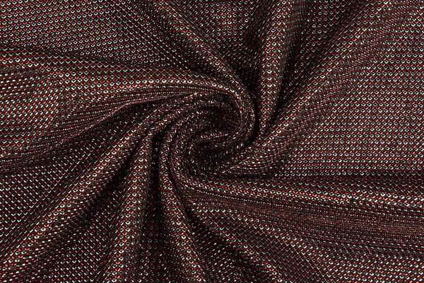 Lurex Two-Tone Rot-Silber