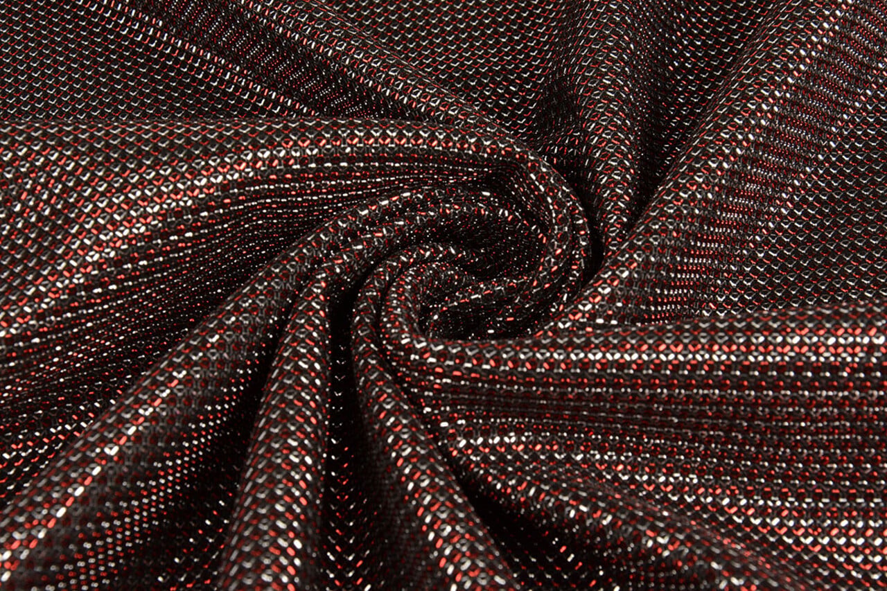 Lúrex Bicolor Rojo-Plateado