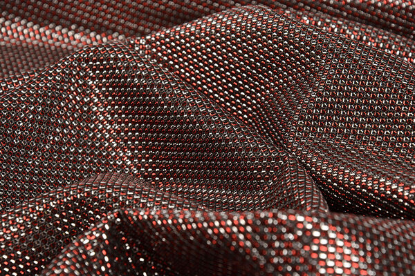 Lurex Two-Tone Red-Silver Lurex Two-Tone Red-Silver