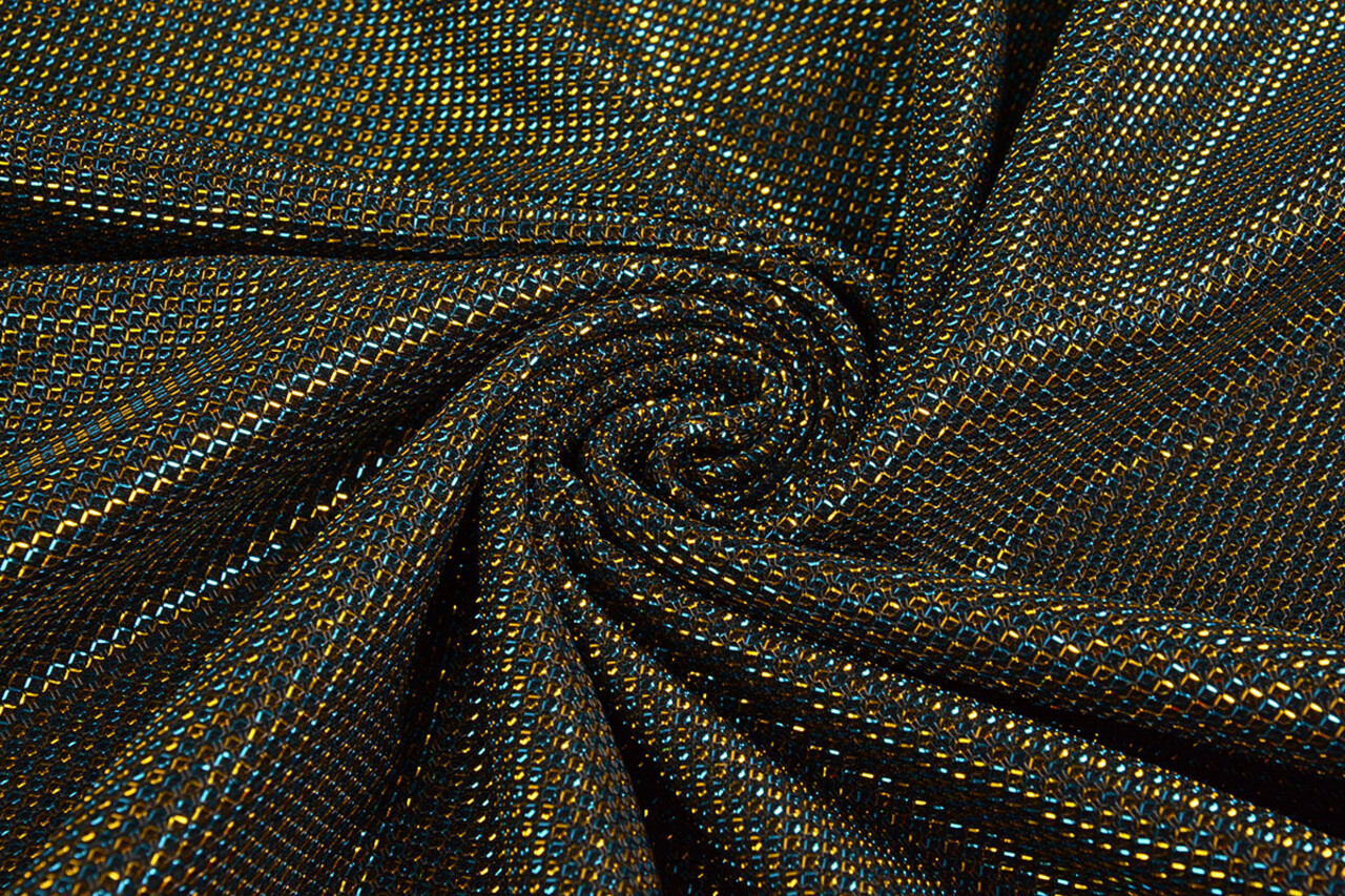 Lurex Two-Tone Blue-Yellow Lurex Two-Tone Blue-Yellow