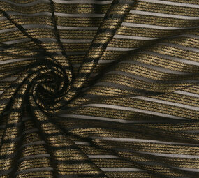 Lurex Streifen Gold-Schwarz Lurex Streifen Gold-Schwarz