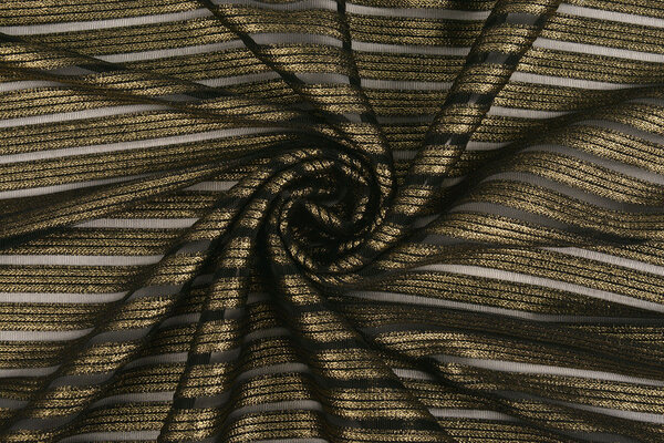Lurex Stripes Gold-Black