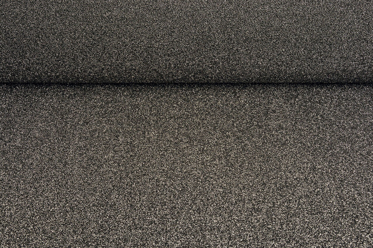 Jersey Lurex Schwarz-Silber Glitzer Jersey Lurex Schwarz-Silber Glitzer