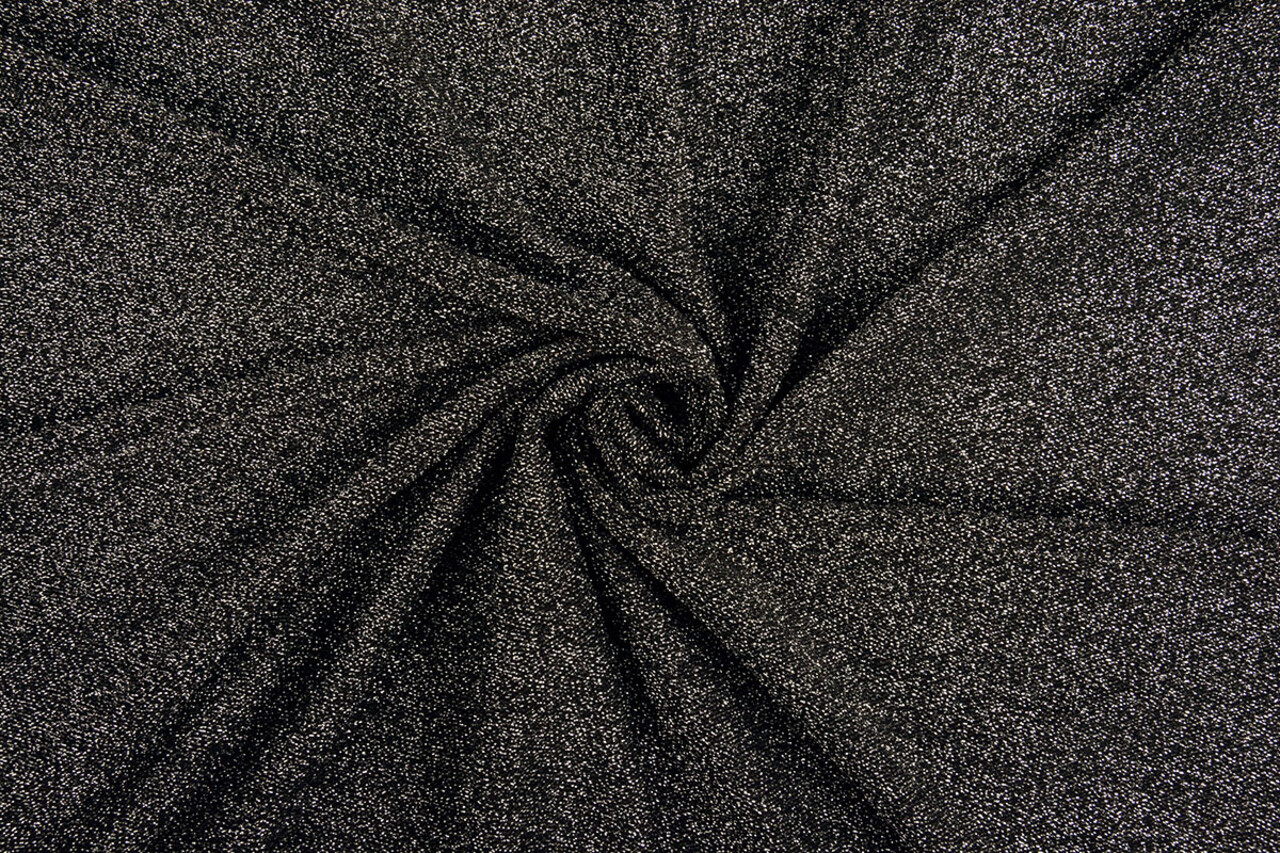 Jersey Lurex Black-Silver Glitter Jersey Lurex Black-Silver Glitter