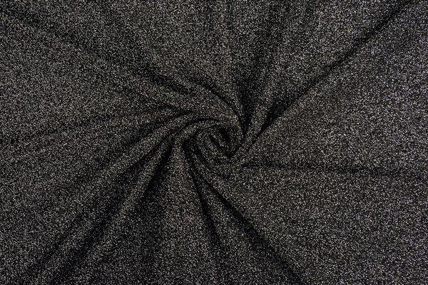 Jersey Lurex Zwart-Zilver Glitter Jersey Lurex Zwart-Zilver Glitter
