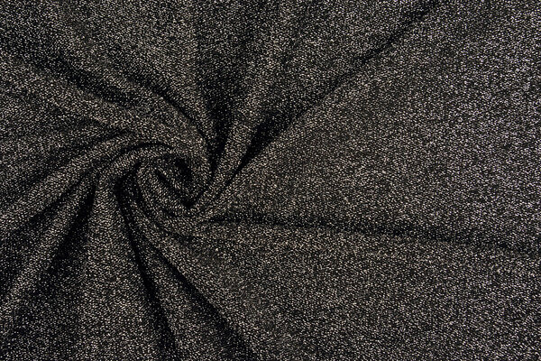 Jersey Lurex Zwart-Zilver Glitter Jersey Lurex Zwart-Zilver Glitter
