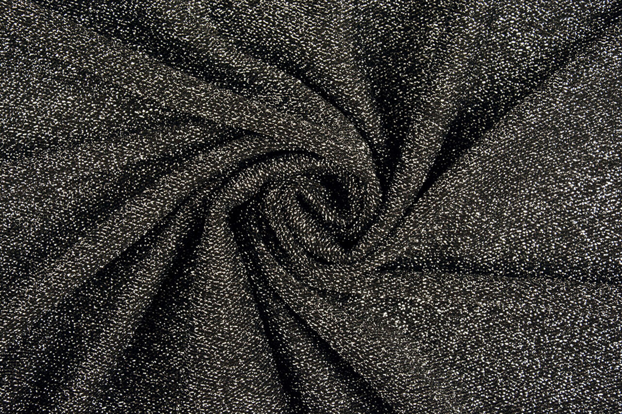 Jersey Lurex Black-Silver Glitter Jersey Lurex Black-Silver Glitter