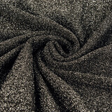 Jersey Lurex Schwarz-Silber Glitzer