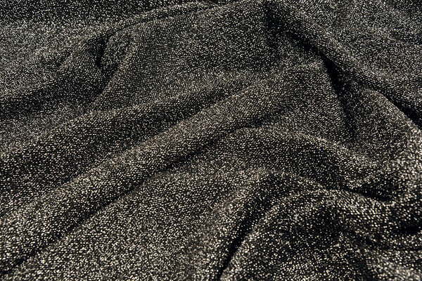 Jersey Lurex Zwart-Zilver Glitter Jersey Lurex Zwart-Zilver Glitter