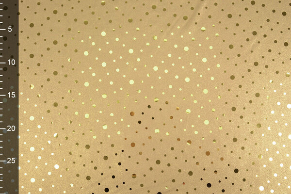 Sequins Foil on Jersey Gold
