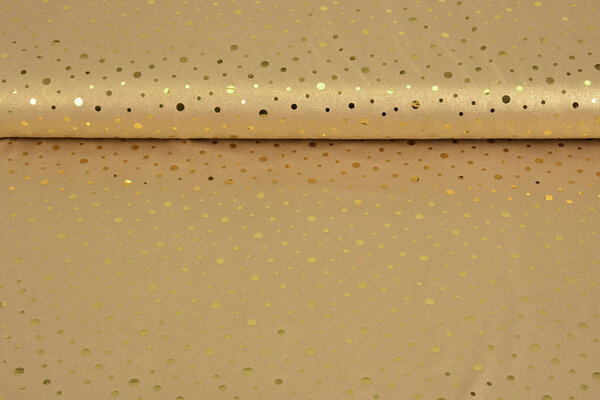Paillettes Film Métallisé sur Jersey Or