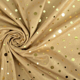 Pailletten Foil op Jersey Goud Pailletten Foil op Jersey Goud