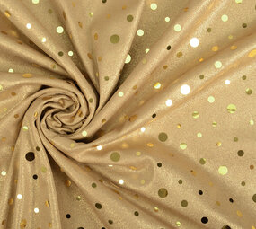 Sequins Foil on Jersey Gold