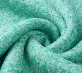 Gebreide Wollen stof Lanoso Mint Wit Gebreide Wollen stof Lanoso Mint Wit