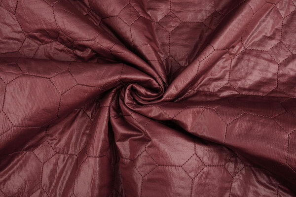 Quilted Jacketfabric Hexagon Bordeaux Quilted Jacketfabric Hexagon Bordeaux
