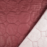 Acolchada Tejido para Abrigos Hexagoon Burdeos Acolchada Tejido para Abrigos Hexagoon Burdeos