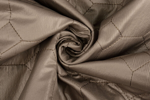 Quilted Jacketfabric Hexagon Taupe Quilted Jacketfabric Hexagon Taupe