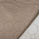 Quilted Jacketfabric Hexagon Taupe