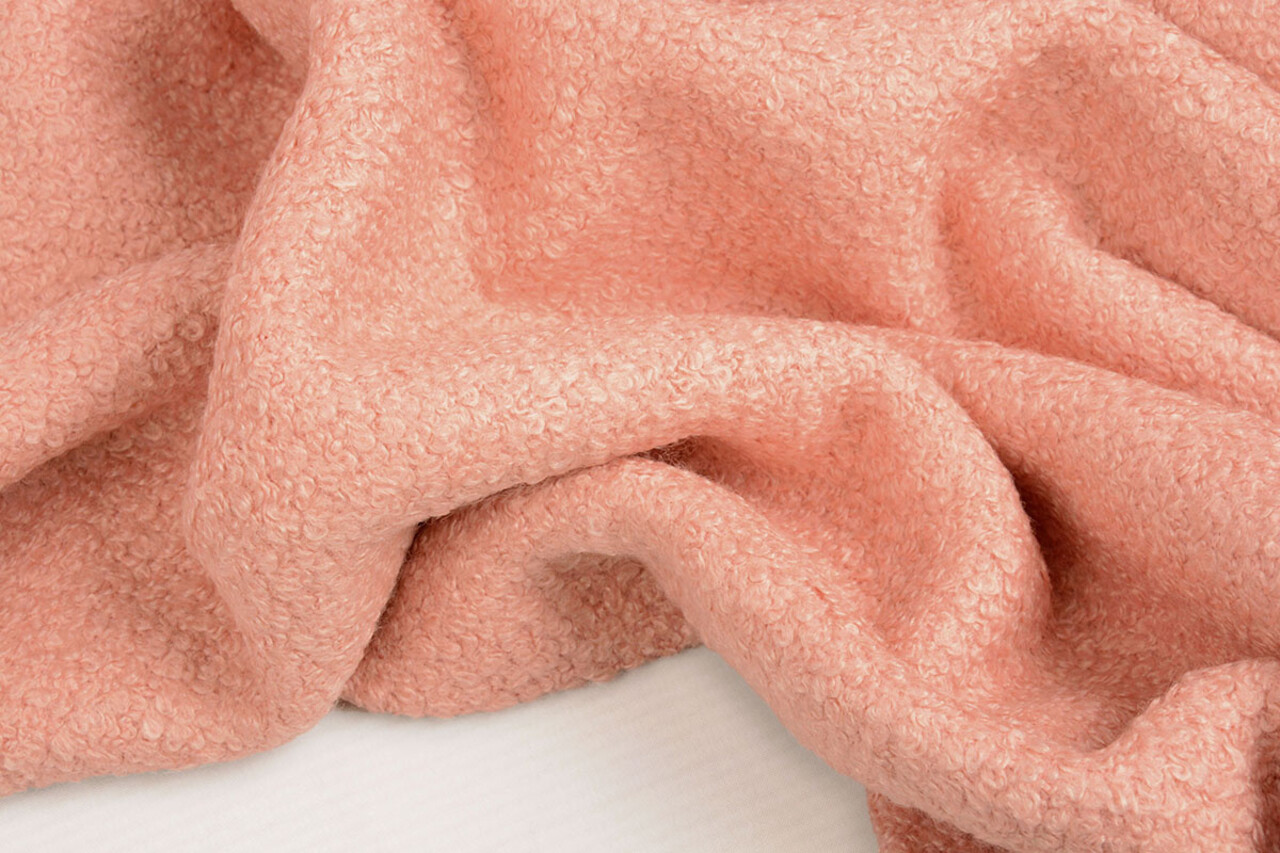 Boiled Wool Seff Salmon Pink Boiled Wool Seff Salmon Pink