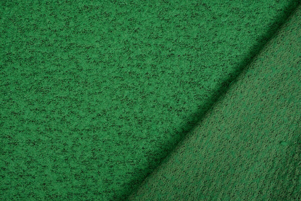 Gekookte Wol Roef Grasgroen Melange Gekookte Wol Roef Grasgroen Melange