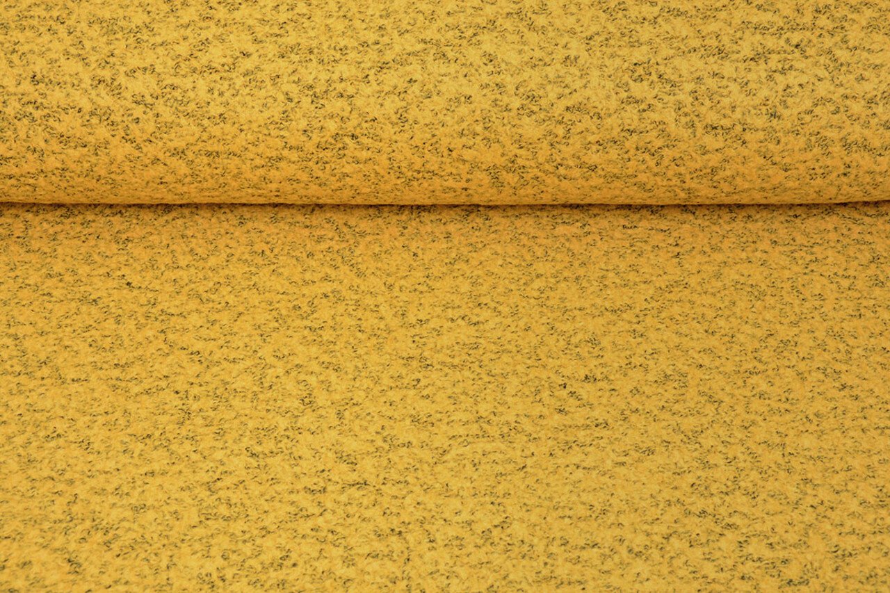 Boiled Wool Roef Ocher Yellow Melange Boiled Wool Roef Ocher Yellow Melange