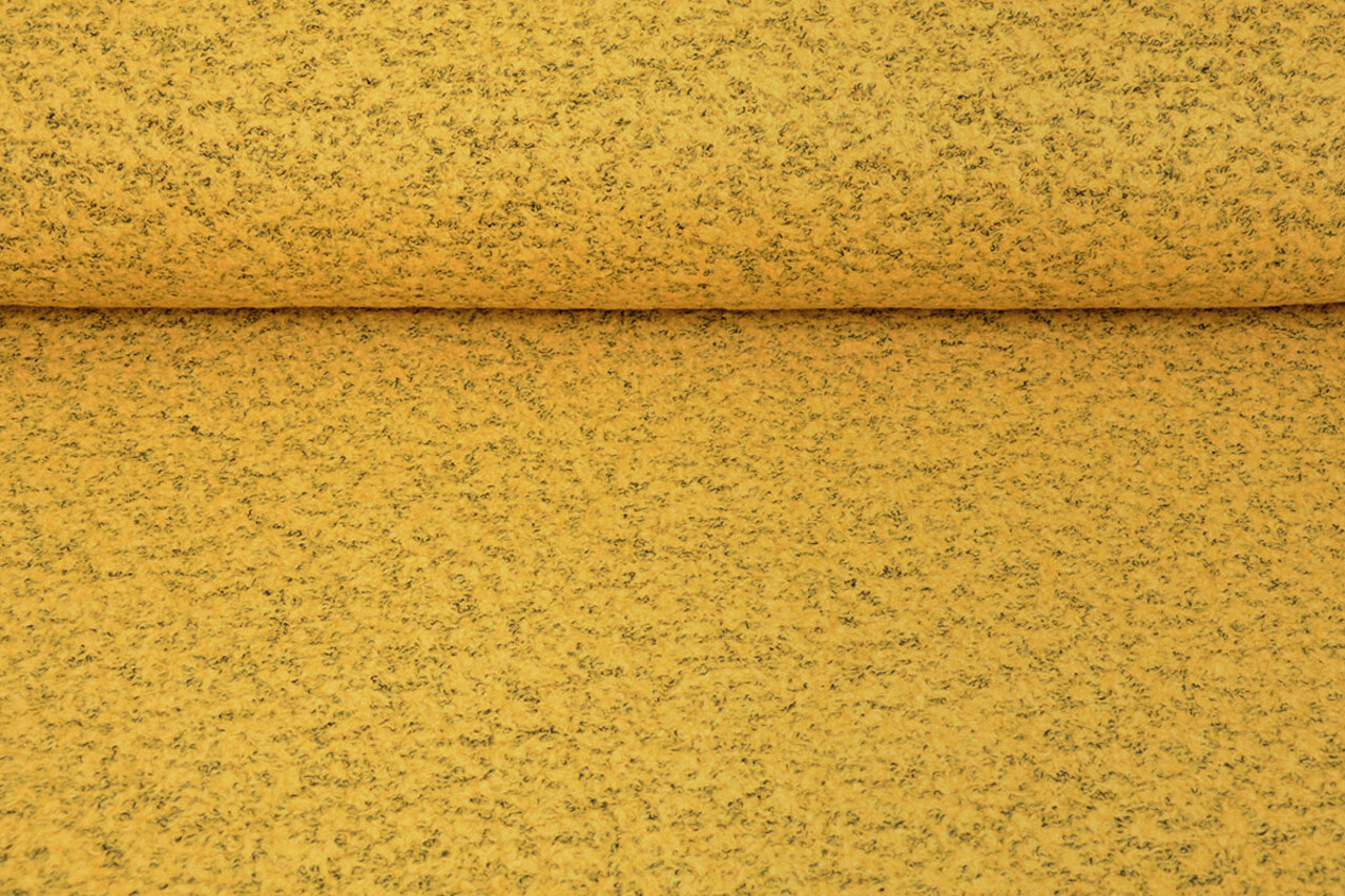 Gekochte Wolle Roef Ockergelb Melange Gekochte Wolle Roef Ockergelb Melange