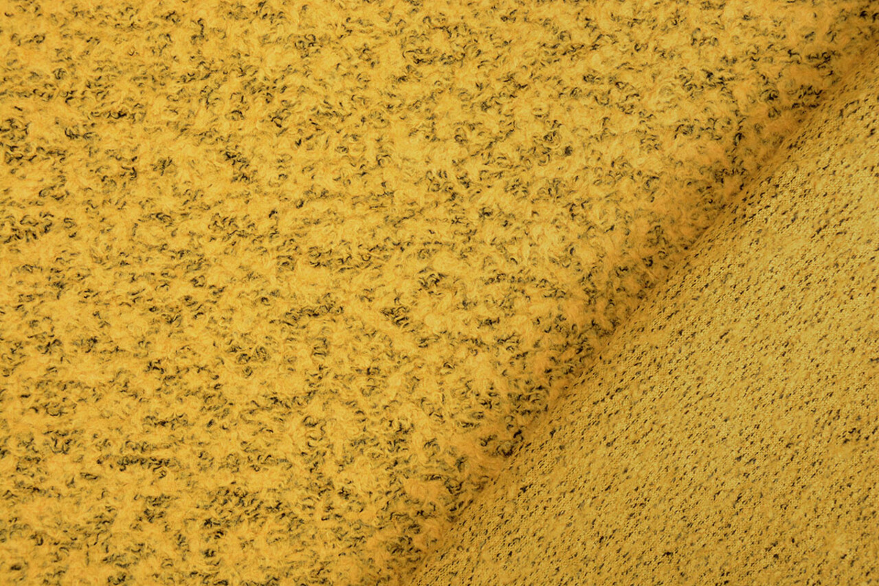 Boiled Wool Roef Ocher Yellow Melange Boiled Wool Roef Ocher Yellow Melange