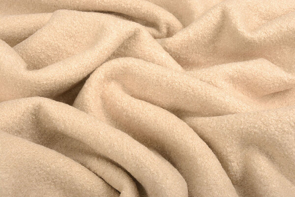 Gekochte Wolle Raff Hell Beige