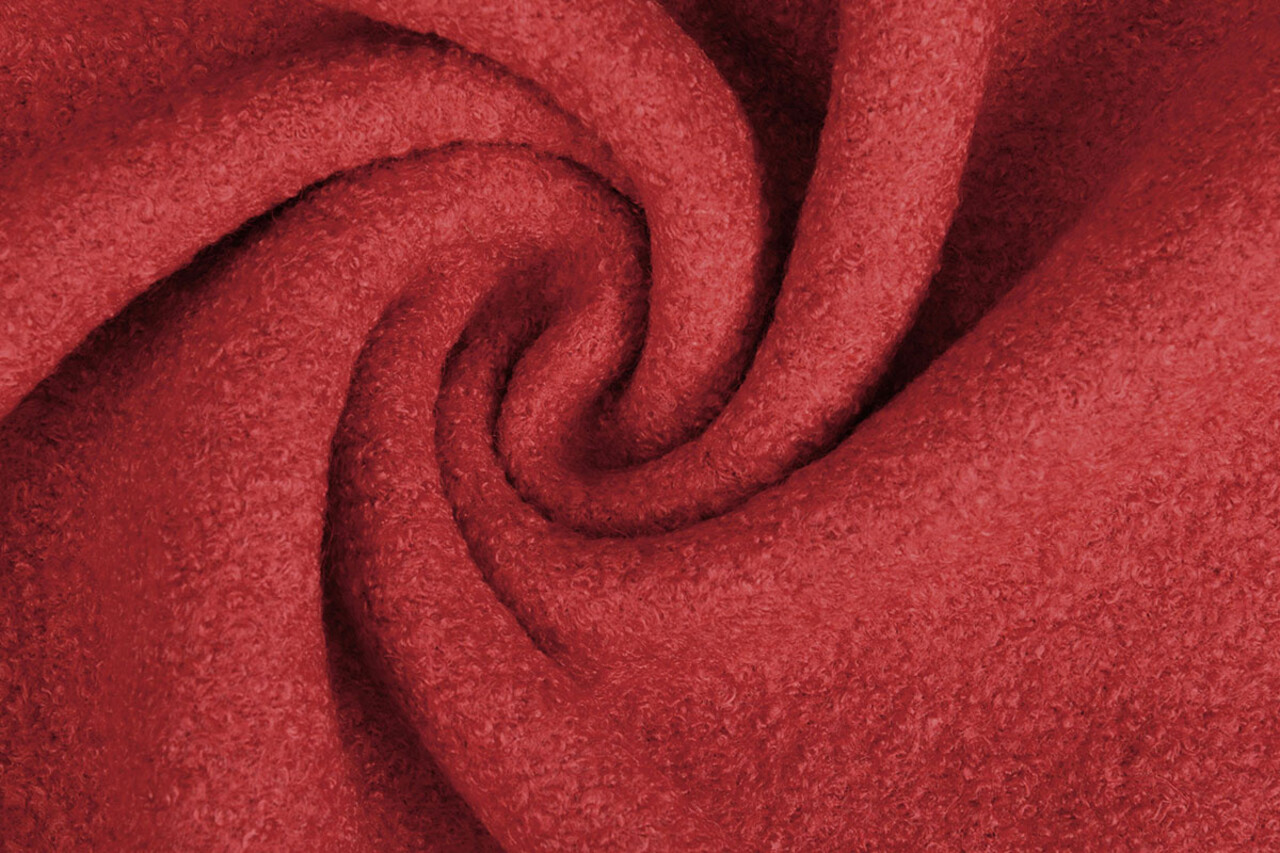 Boiled Wool Raff Red Boiled Wool Raff Red