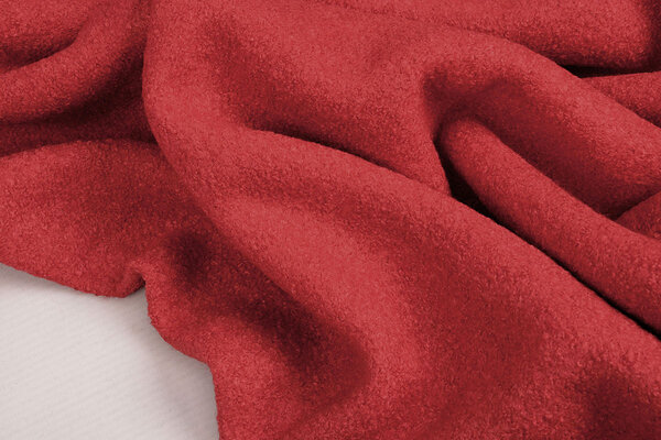 Boiled Wool Raff Red Boiled Wool Raff Red