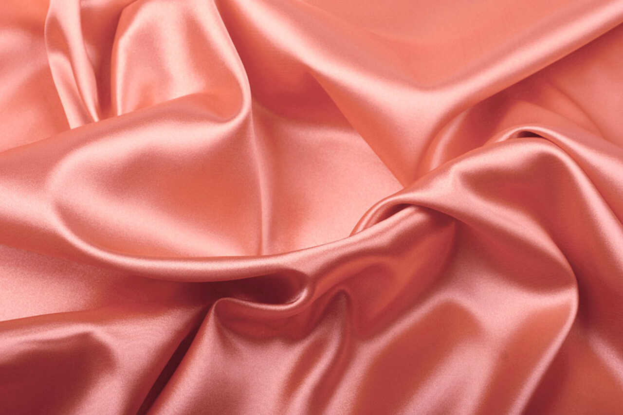 Stretch Satin Coral Pink