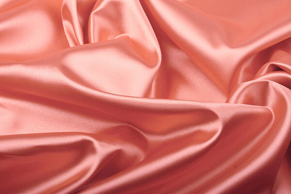 Stretch Satin Coral Pink