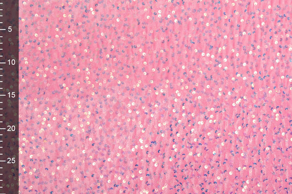 Pailletten auf Samt  Hellrosa