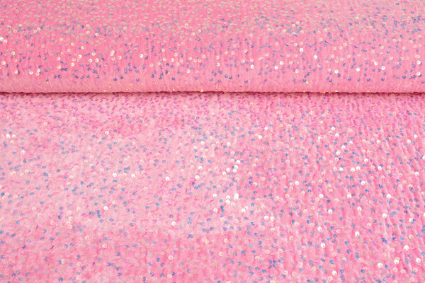 Velours à Sequins Rose Clair Velours à Sequins Rose Clair