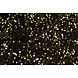 Lentejuelas sobre Terciopelo Negro - Dorado