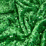 Paillettes su Velluto Verde Erba Paillettes su Velluto Verde Erba