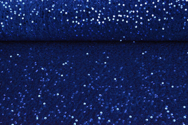 Sequins on Velvet Royal Blue