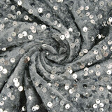 Velours à Sequins Argent