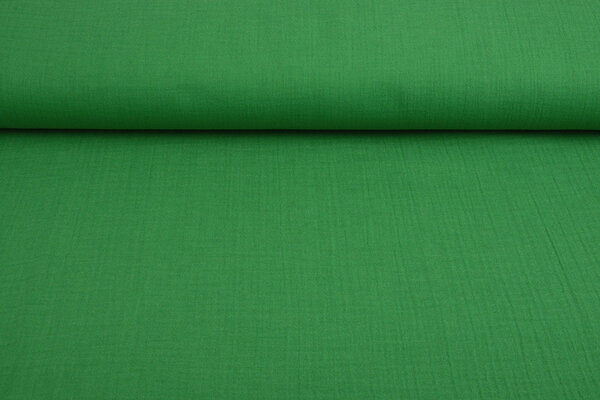 Oeko-Tex®  Double Gauze Fabric Grass Green Oeko-Tex®  Double Gauze Fabric Grass Green