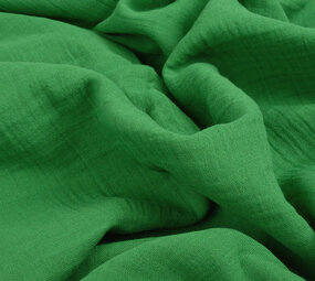 Oeko-Tex®  Baumwoll Musselin Stoff Grasgrün