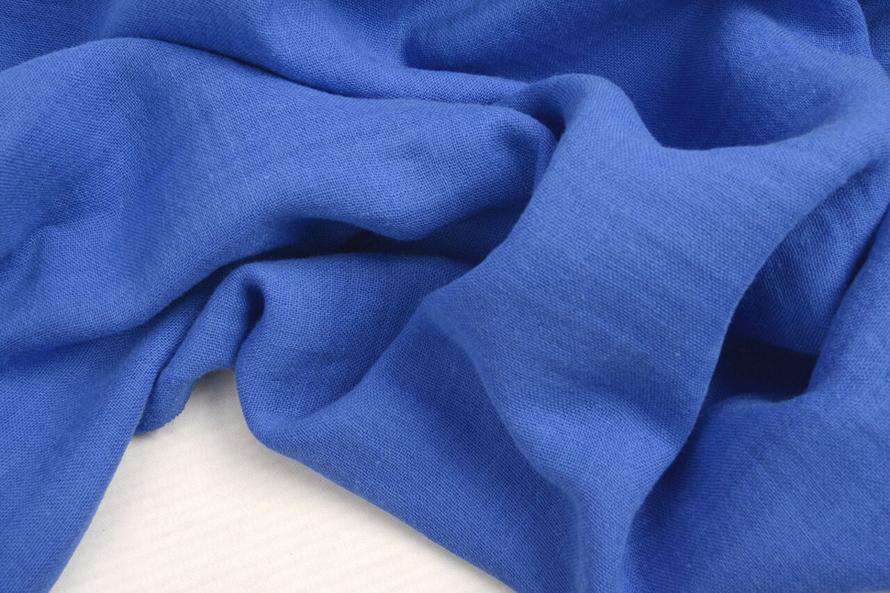 Oeko-Tex® Hydrofiel Stof Blauw Oeko-Tex® Hydrofiel Stof Blauw