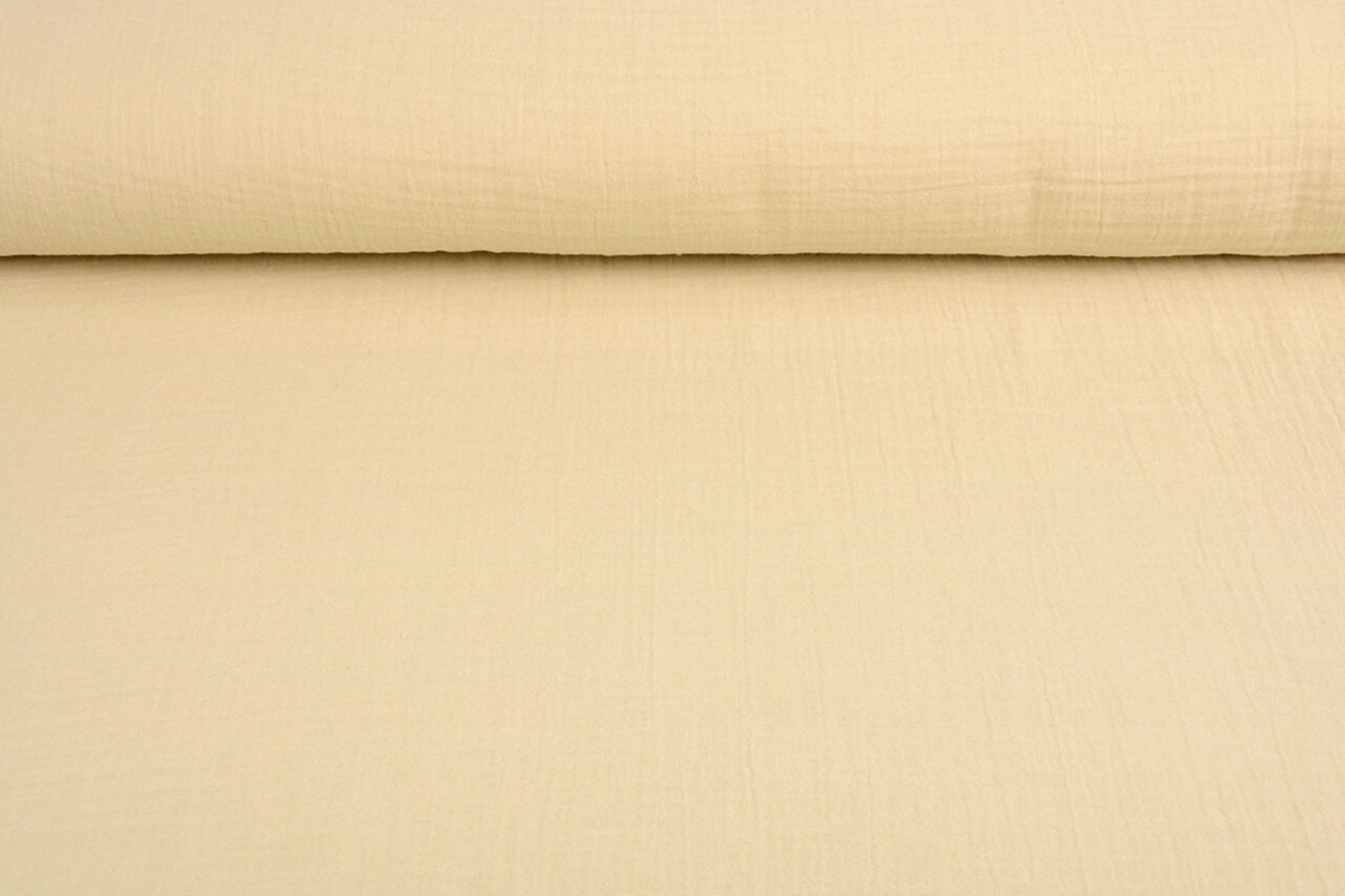 Oeko-Tex® Tessuto di Mussola Chiaro Beige Oeko-Tex® Tessuto di Mussola Chiaro Beige