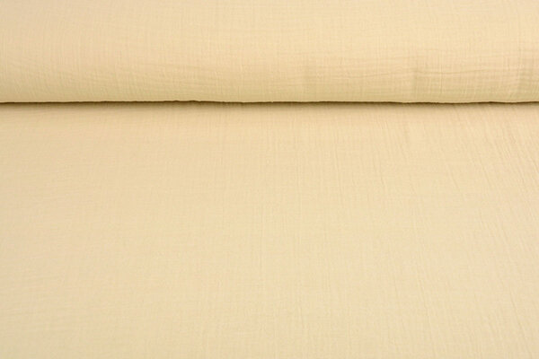 Oeko-Tex® Tessuto di Mussola Chiaro Beige Oeko-Tex® Tessuto di Mussola Chiaro Beige