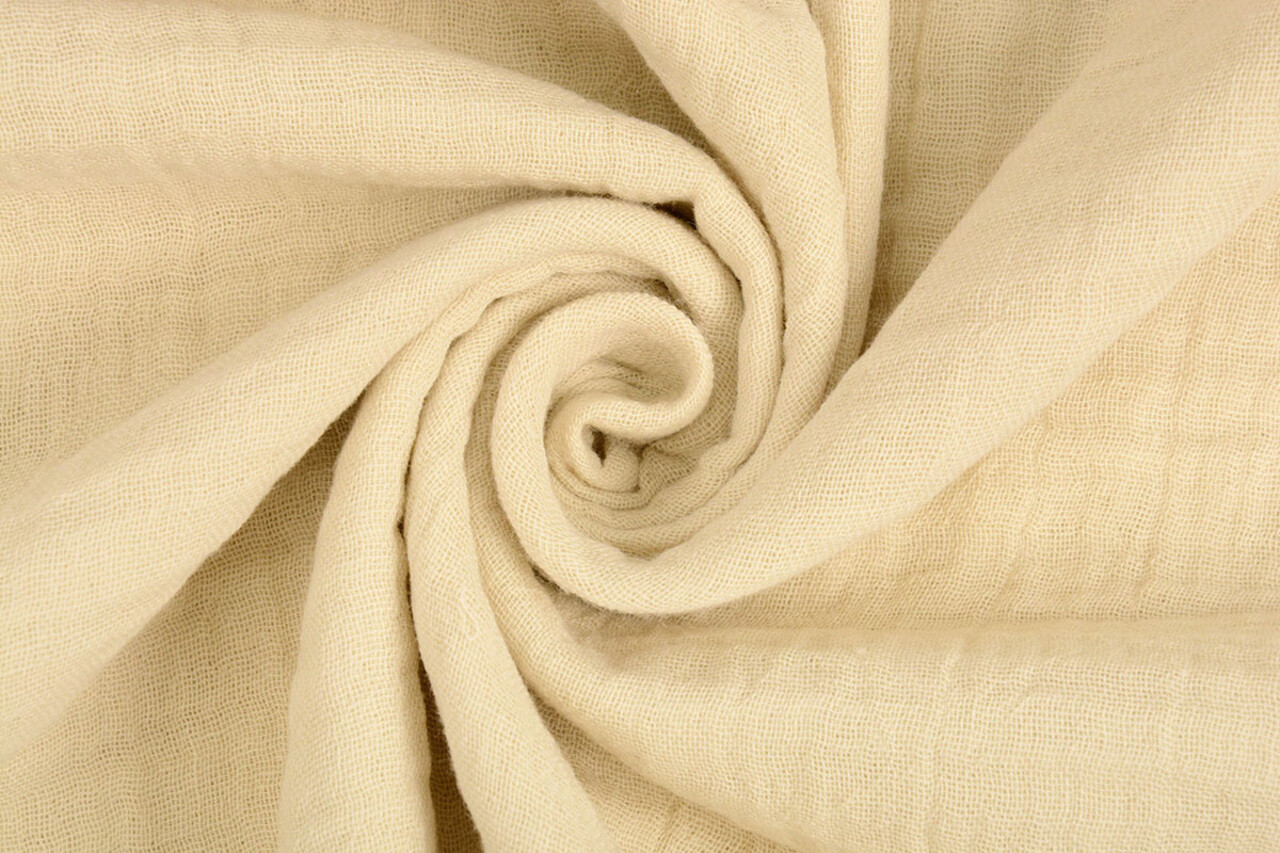 Oeko-Tex®  Hydrofiel Stof Licht Beige Oeko-Tex®  Hydrofiel Stof Licht Beige