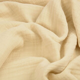 Oeko-Tex®  Coton Double Gaze Tissu Beige Clair