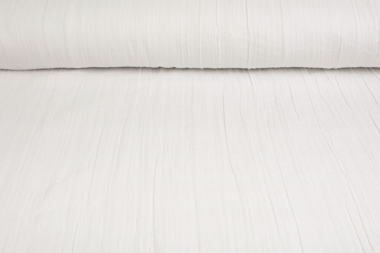 Oeko-Tex® Coton Double Gaze Tissu Blanc Cassé Oeko-Tex® Coton Double Gaze Tissu Blanc Cassé