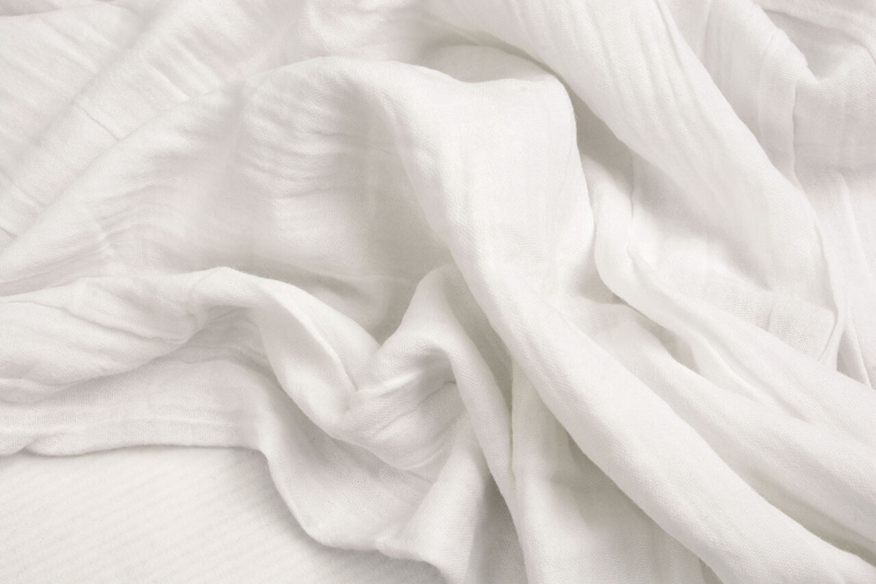 Oeko-Tex®  Baumwoll Musselin Stoff Off-White Oeko-Tex®  Baumwoll Musselin Stoff Off-White