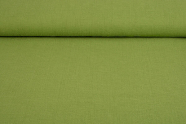 Oeko-Tex®  Double Gauze Fabric Moss Green Oeko-Tex®  Double Gauze Fabric Moss Green