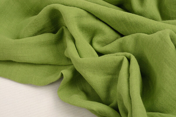 Oeko-Tex®  Tessuto di Mussola Verde Muschio